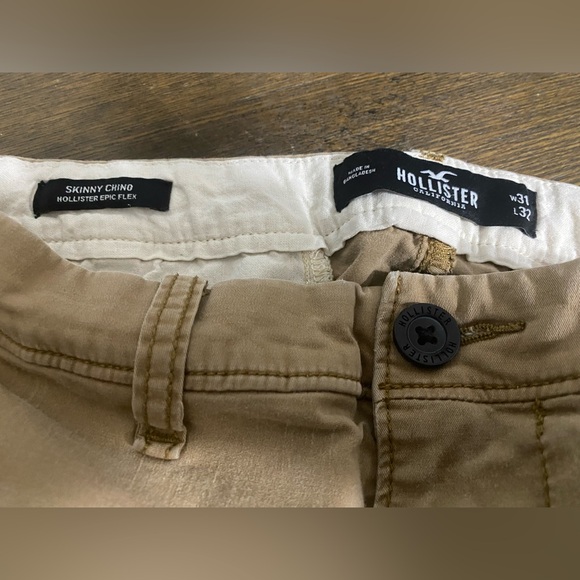 Hollister Khakis Skinny Chino Epic Flex Waist 31 Length 32 - Picture 7 of 7